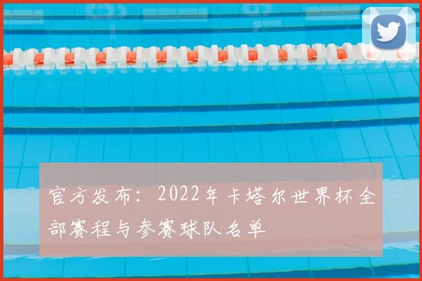 官方发布:2022年卡塔尔世界杯全部赛程与参赛球队名单