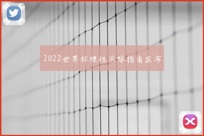 2022世界杯理性买球指南发布